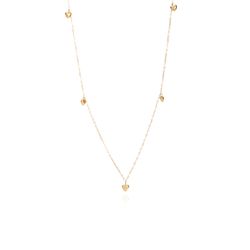 gargantilha-ouro-dezoito-kilates-coracoes-lisos-pendurados-45cm-joiasgold