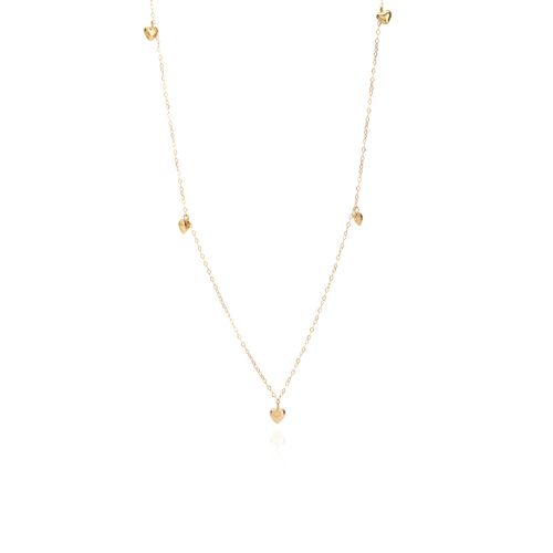 gargantilha-ouro-dezoito-kilates-coracoes-lisos-pendurados-45cm-joiasgold