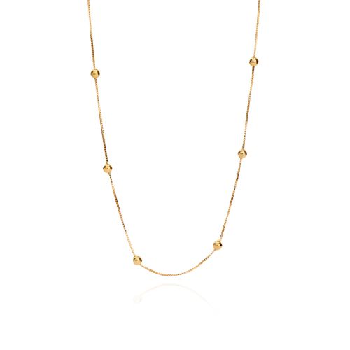 gargantilha-ouro-dezoito-kilates-bolinhas-45cm-joiasgold