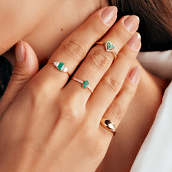 Anel-de-Ouro-Dezoito-Kilates-Abaulado-Mindinho-Joiasgold