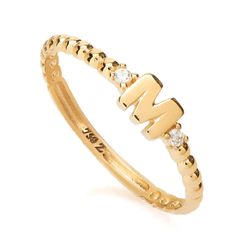 anel-ouro-dezoito-kilates-letra-m-aro-bolinhas-zirconias-joiasgold