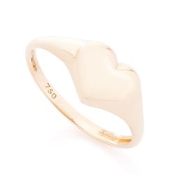 Anel-de-Ouro-Dezoito-Kilates-Coracao-Liso-Mindinho-Joiasgold