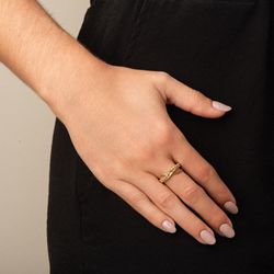 anel-ouro-dezoito-kilates-fios-lisos-bolinhas-modelo-joiasgold